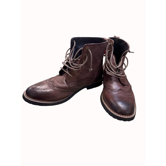 Dr Scholls men’s brown leather oxford boots size 12M SKu 4890 main image 10